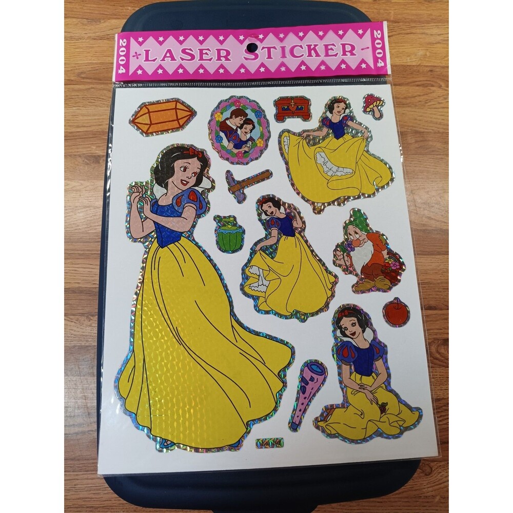 2004 Snow White & The Seven Dwarves Sticker Sheet